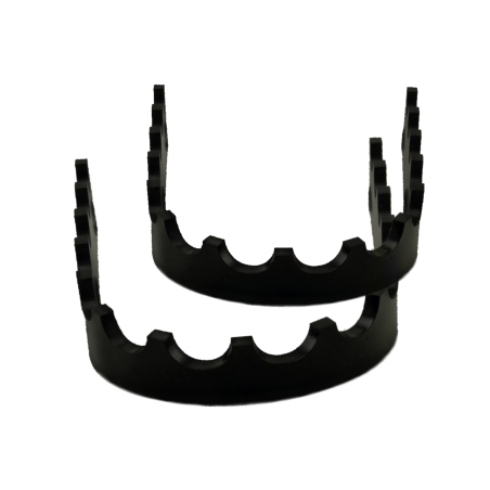 Inserti aggiuntivi "Rally" inox nero